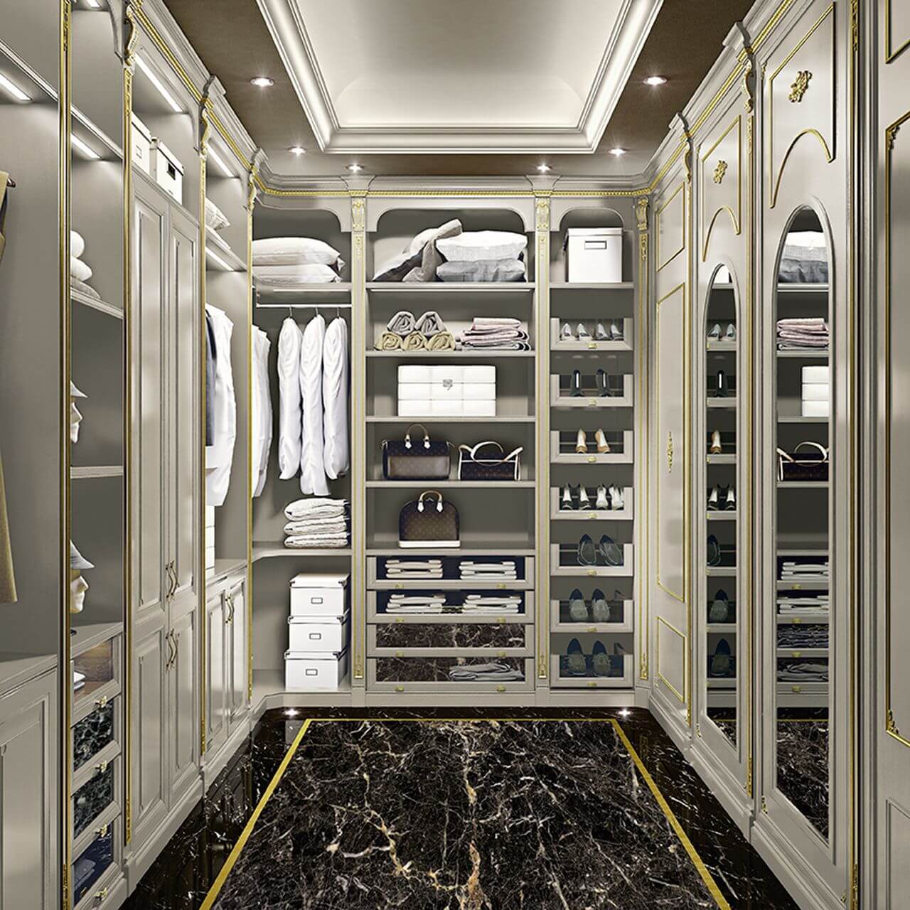 Фабрика Modenese Gastone, шафи та гардеробні кімнати