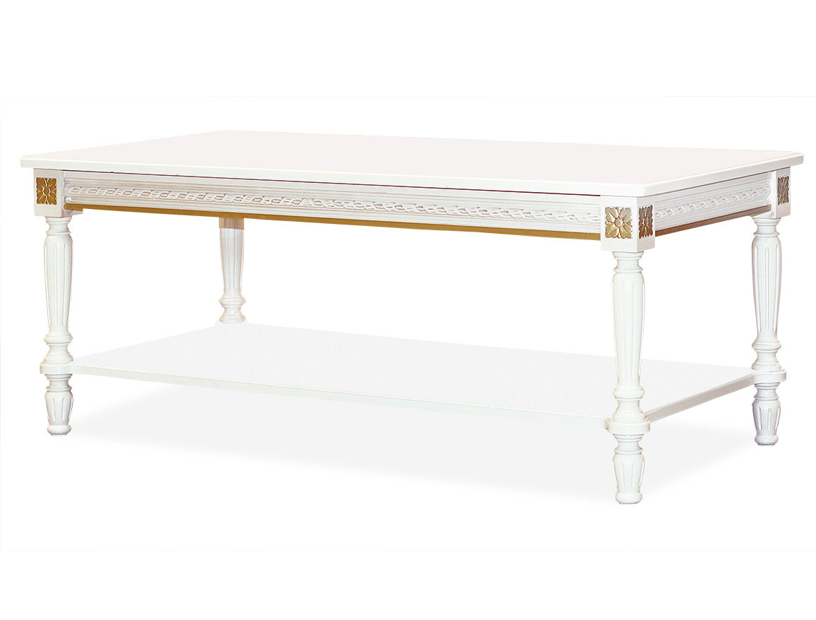 Coffee table art. 535 white pat. gold