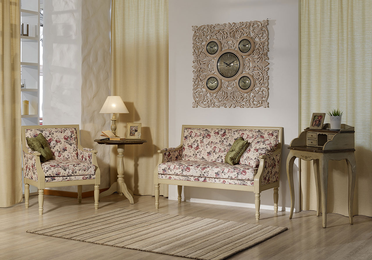 Brocant Sofa and Armchair 