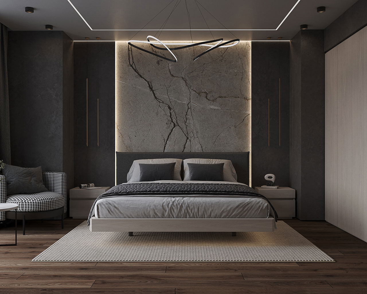 Moderno light White Bedroom