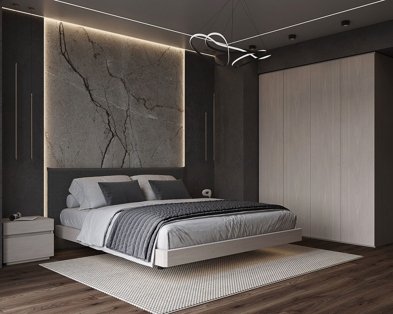 Moderno light White Bedroom