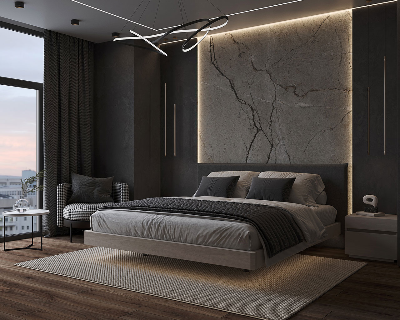 Moderno light White Bedroom