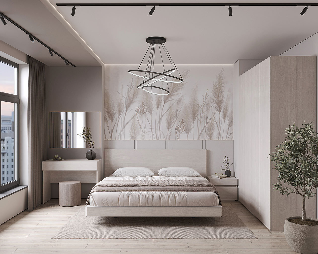 Moderno light White Bedroom