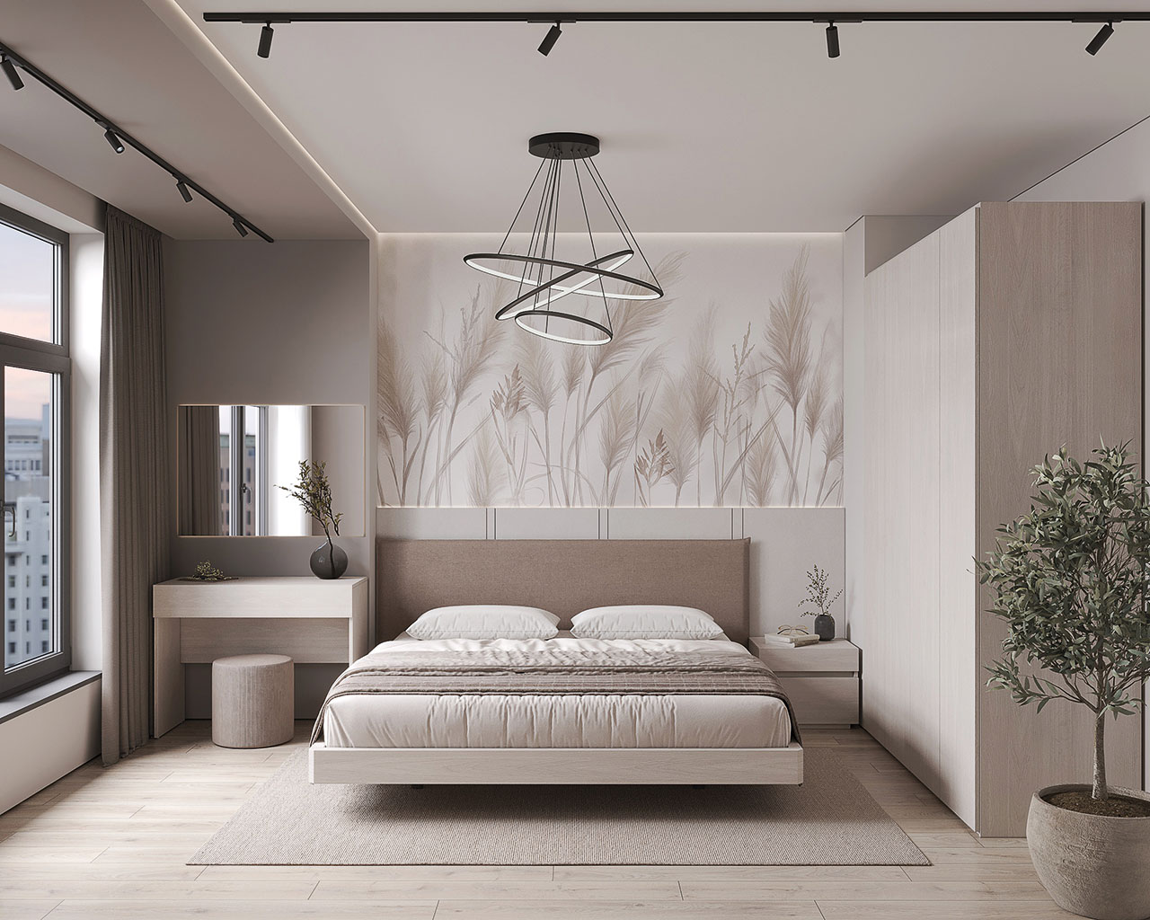 Moderno light White Bedroom