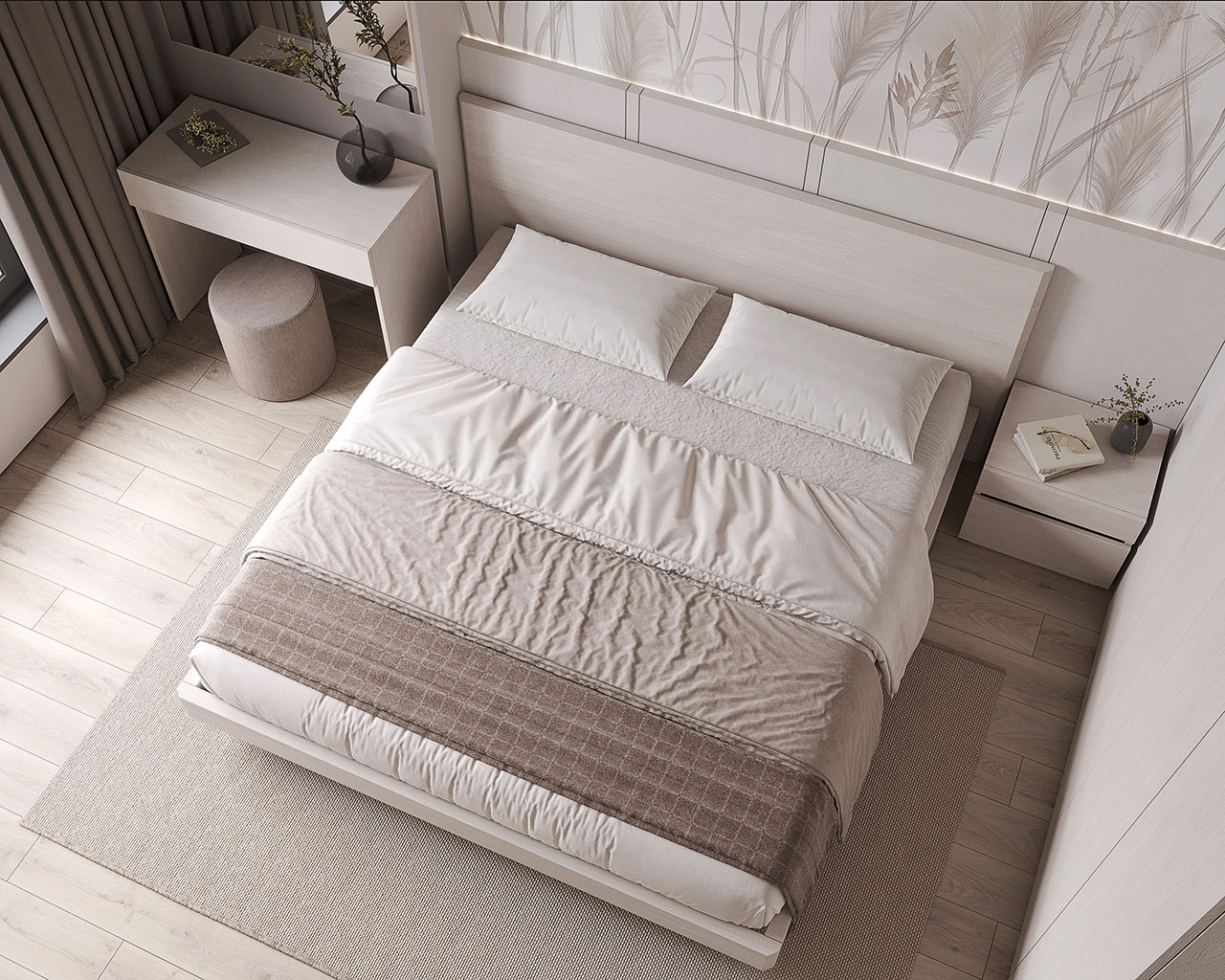 Moderno light White Bedroom
