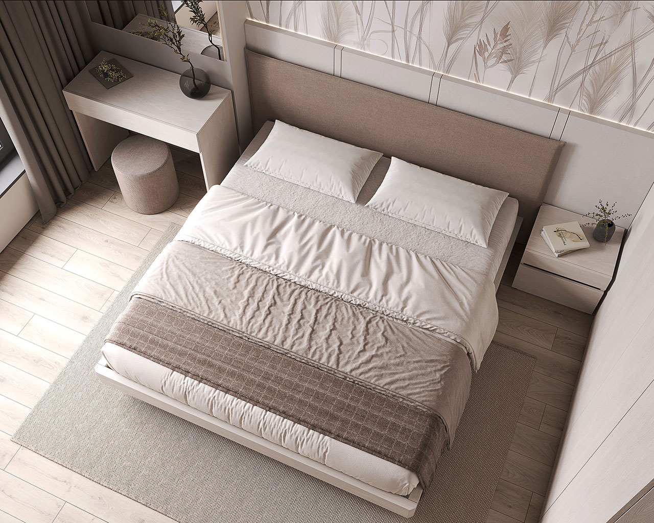 Moderno light White Bedroom
