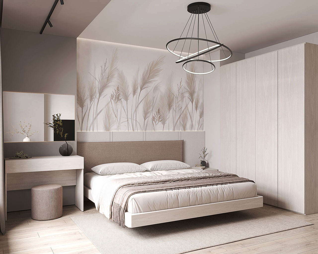 Moderno light White Bedroom