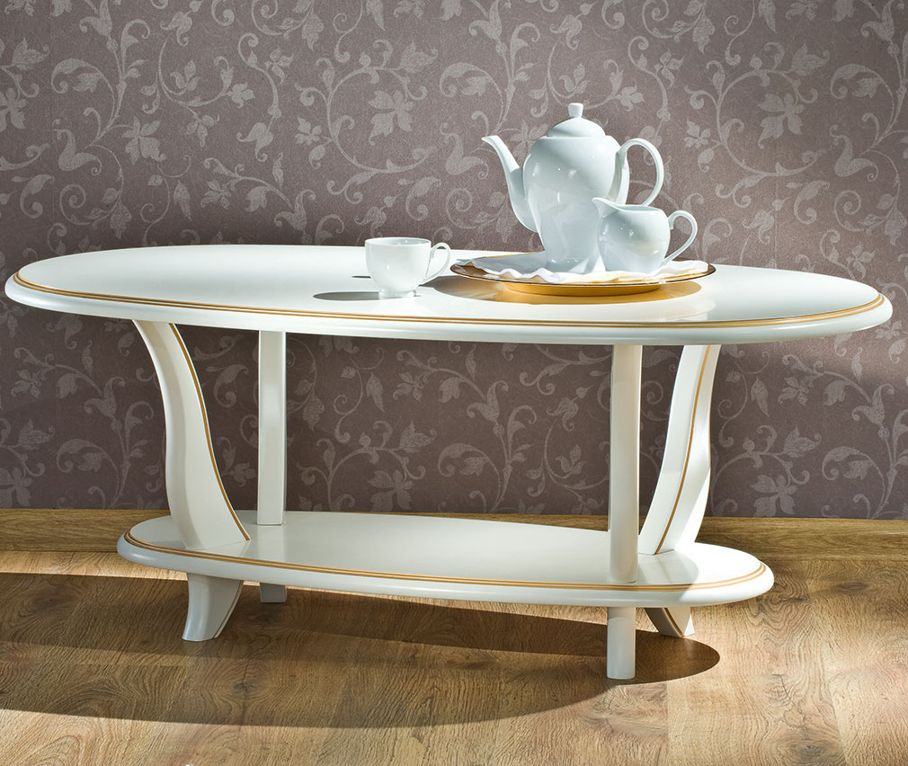 Opal bianco oro Coffee table