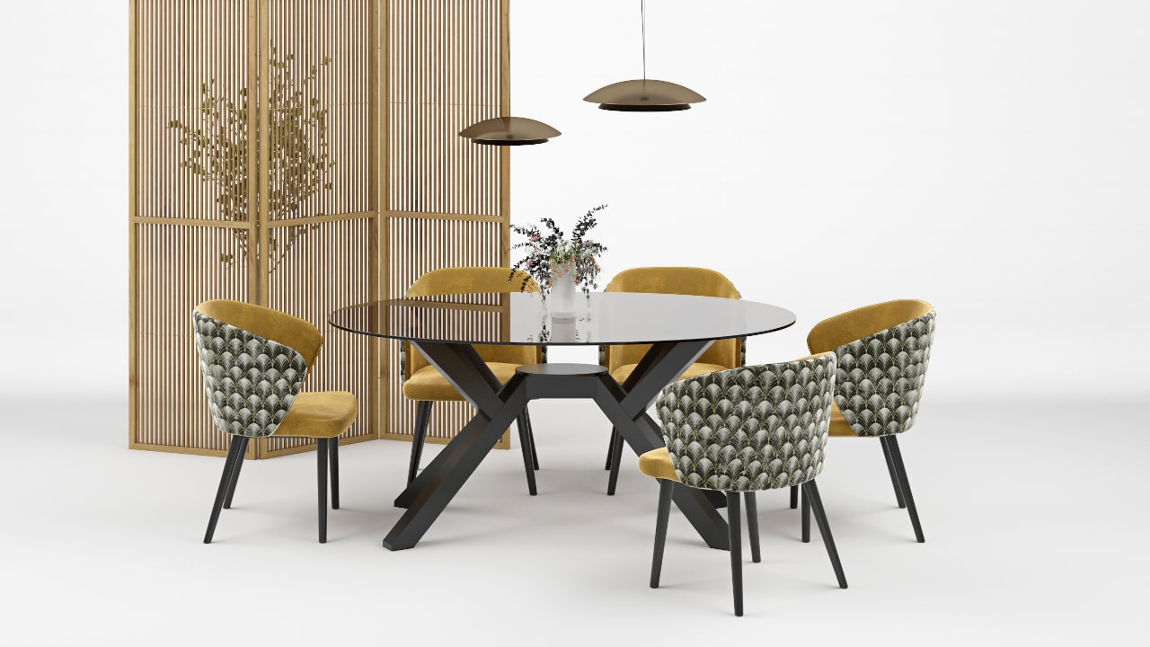 Concord Table, Otto and Teno chairs
