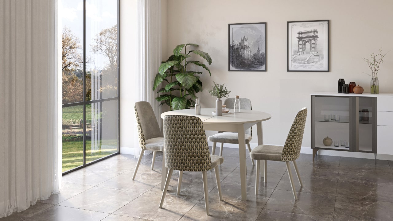 Gallery Table Ash and Teno chairs