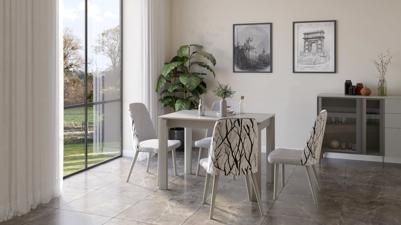 Oscar table Ash and Teno chairs